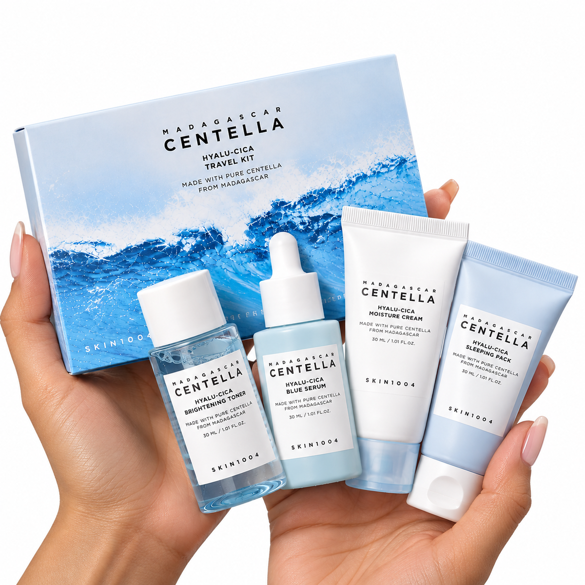 SKIN1004 Hyalu-Cica 4-Step Skincare Travel Kit