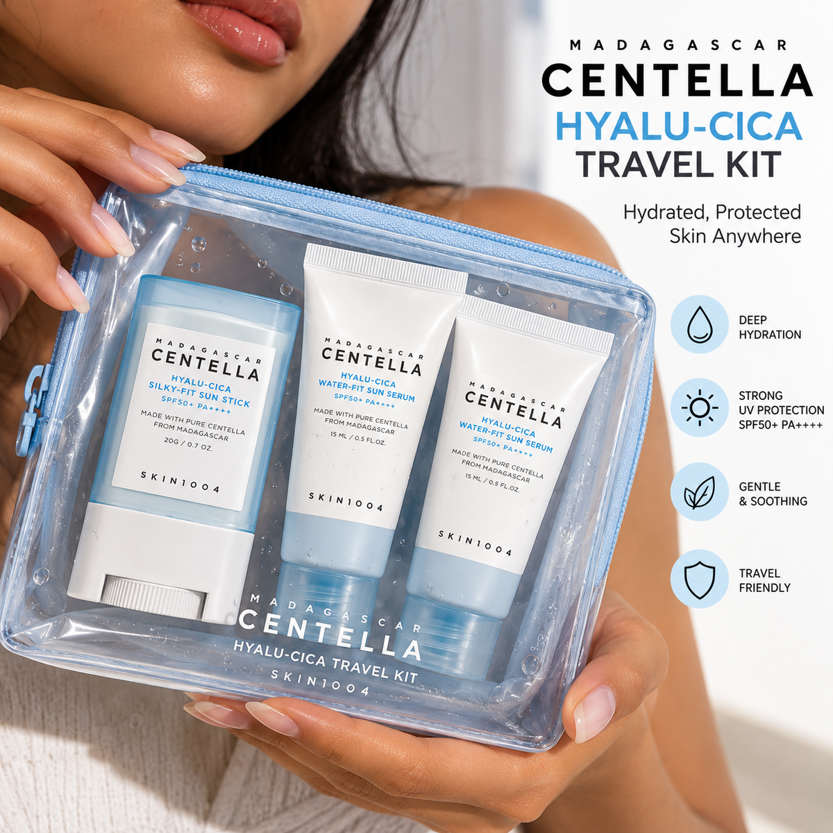 SKIN1004 Madagascar Centella Sunscreen Travel Kit