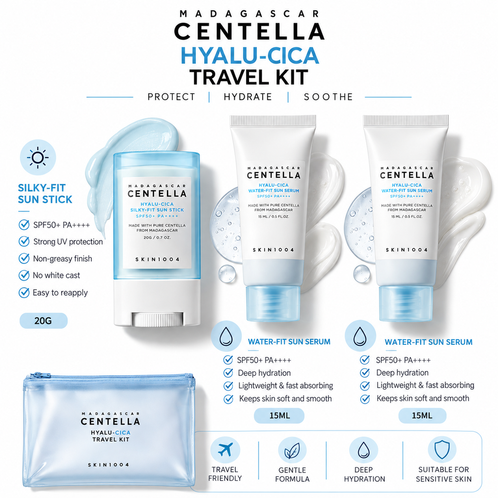 SKIN1004 Madagascar Centella Sunscreen Travel Kit