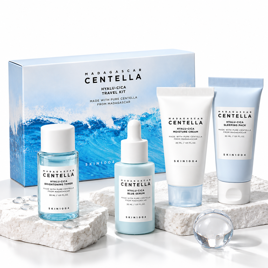 SKIN1004 Hyalu-Cica 4-Step Skincare Travel Kit