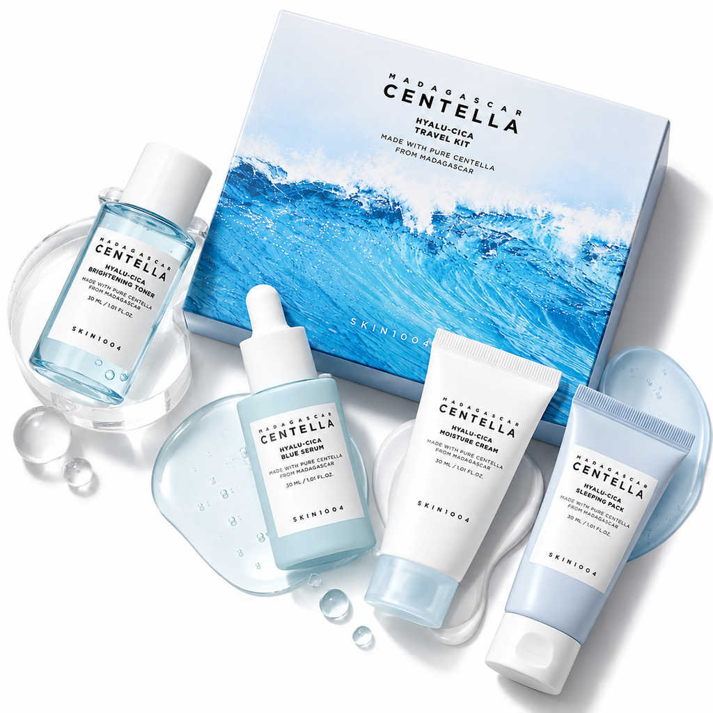 SKIN1004 Hyalu-Cica 4-Step Skincare Travel Kit